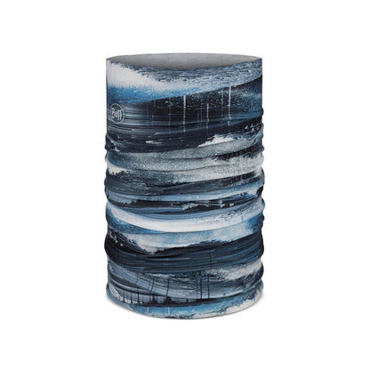 A close-up of the Buff Original EcoStretch - Oser in Blue, showing the textured, layered design against a plain white background.