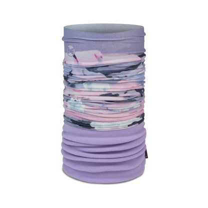 A front view of the Buff Polar Yoki - Mauve showing the colorful patterned bandana against a white background.