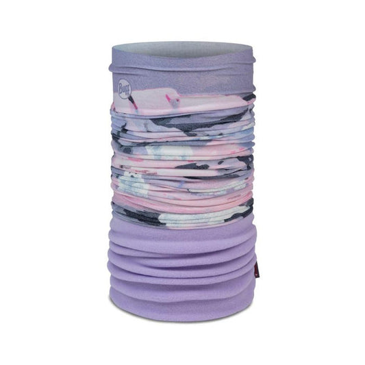 A front view of the Buff Polar Yoki - Mauve showing the colorful patterned bandana against a white background.