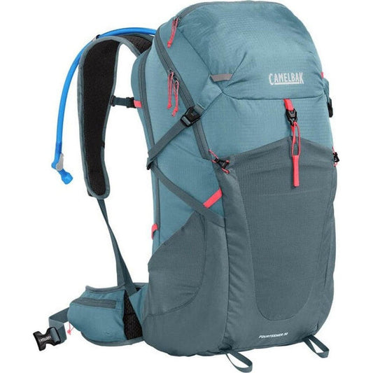 CamelBak Women's Fourteener 30-Camping - Backpacks - Daypacks-Smoke Blue/Fiery Coral-Appalachian Outfitters