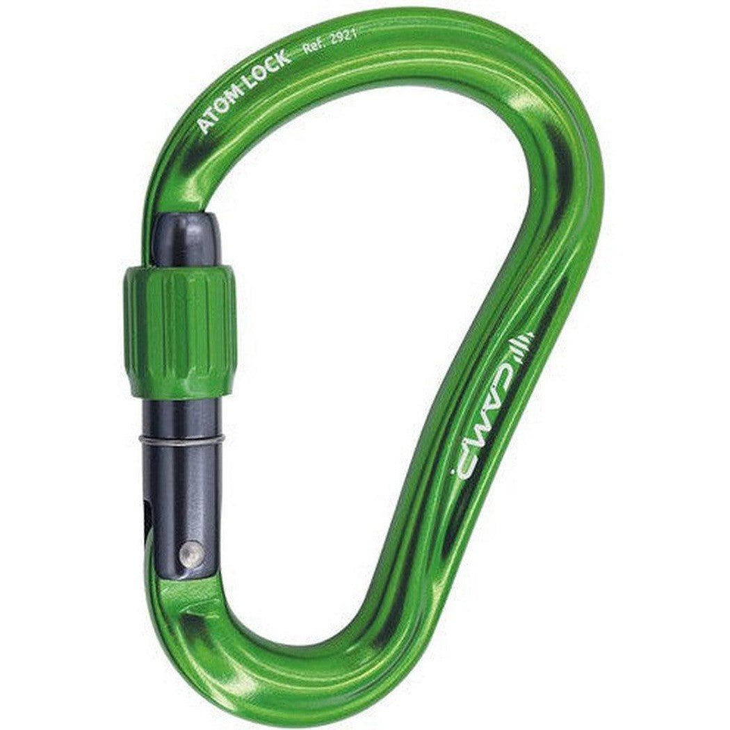 CAMP Atom Lock-Climbing - Hardware - Carabiners-Green-Appalachian Outfitters