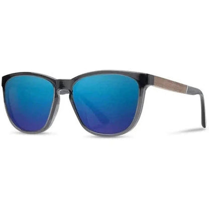 Camp Eyewear Arrowcrest-Accessories - Eyewear - Sunglasses-Fog // Walnut-HD Plus Polarized Blue Flash-Appalachian Outfitters