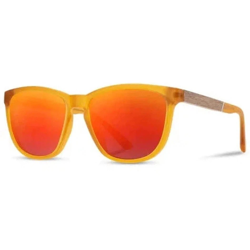 Camp Eyewear Arrowcrest-Accessories - Eyewear - Sunglasses-Matte Orange// Walnut-HD Plus Polarized Solar Flash-Appalachian Outfitters