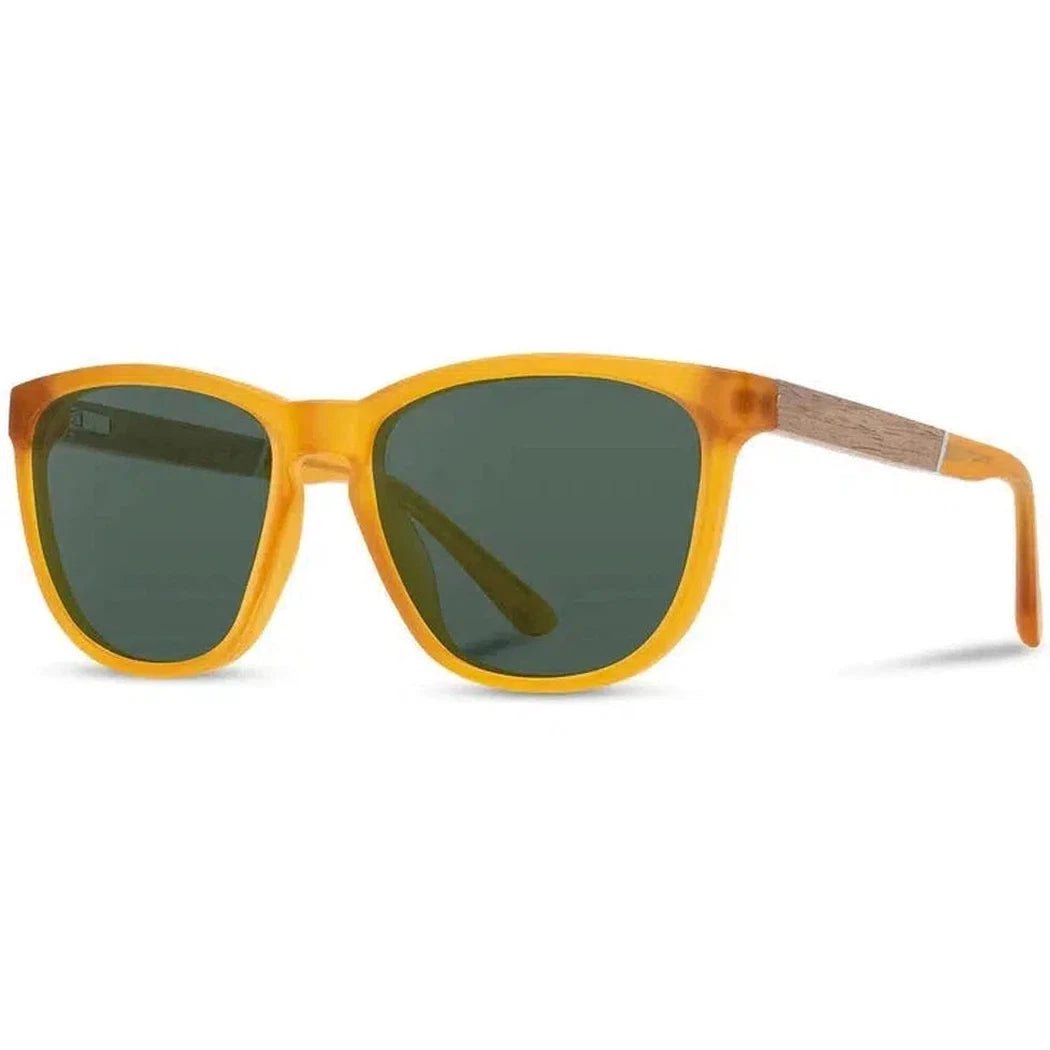 Camp Eyewear Arrowcrest-Accessories - Eyewear - Sunglasses-Matte Orange// Walnut-Basic Polarized G15-Appalachian Outfitters