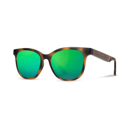 Camp Eyewear Cove-Accessories - Eyewear - Sunglasses-Matte Tortoise // Walnut-HD Plus Polarized Green Flash-Appalachian Outfitters