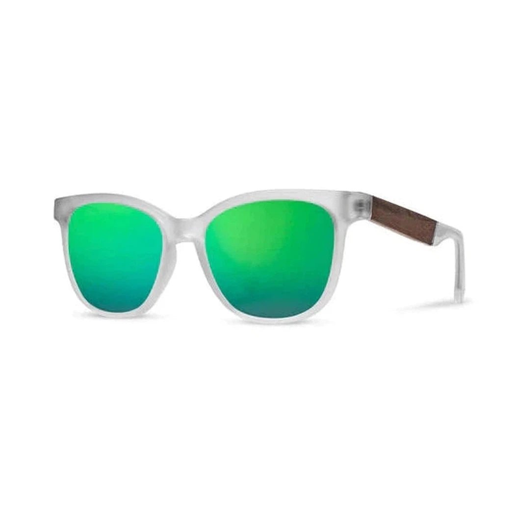 Camp Eyewear Cove-Accessories - Eyewear - Sunglasses-Matte Crystal // Walnut-HD Plus Polarized Green Flash-Appalachian Outfitters
