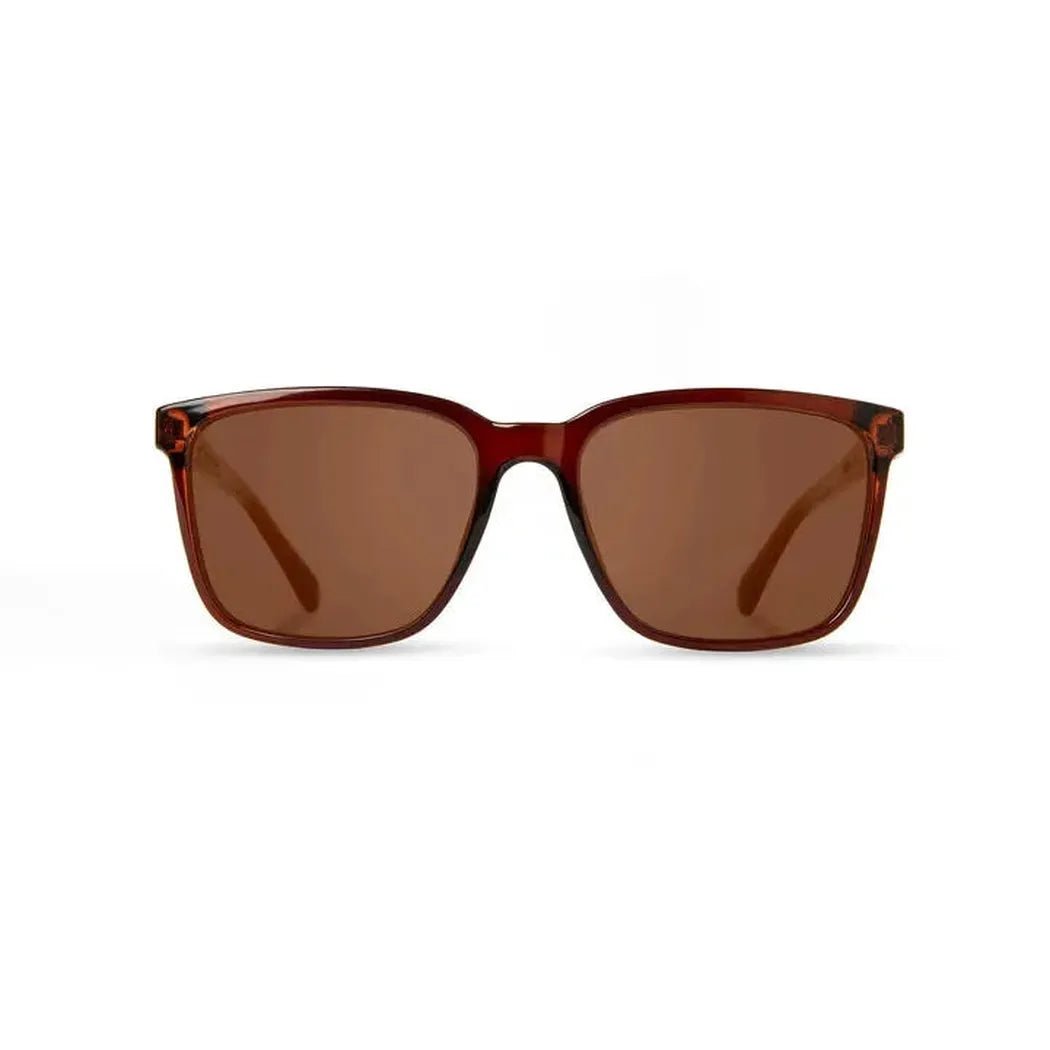 The Camp Eyewear Crag - Arches Edition sunglasses are shown from a front-facing angle with brown lenses and a tortoiseshell frame against a plain white background.