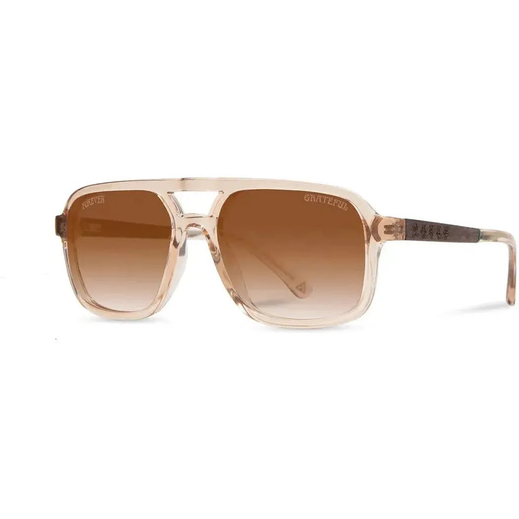 Camp Eyewear Glacier: Grateful Dead Bears Edition-Accessories - Eyewear - Sunglasses-Desert // Grateful Dead Bears Engraved-Basic Brown Fade Polarized-Appalachian Outfitters