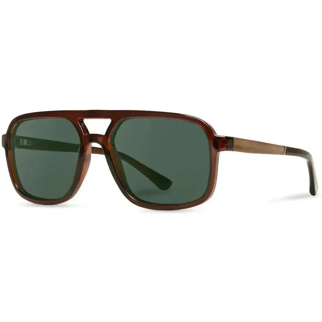 Camp Eyewear Glacier-Accessories - Eyewear - Sunglasses-Clay // Walnut-G15 Polarized-Appalachian Outfitters