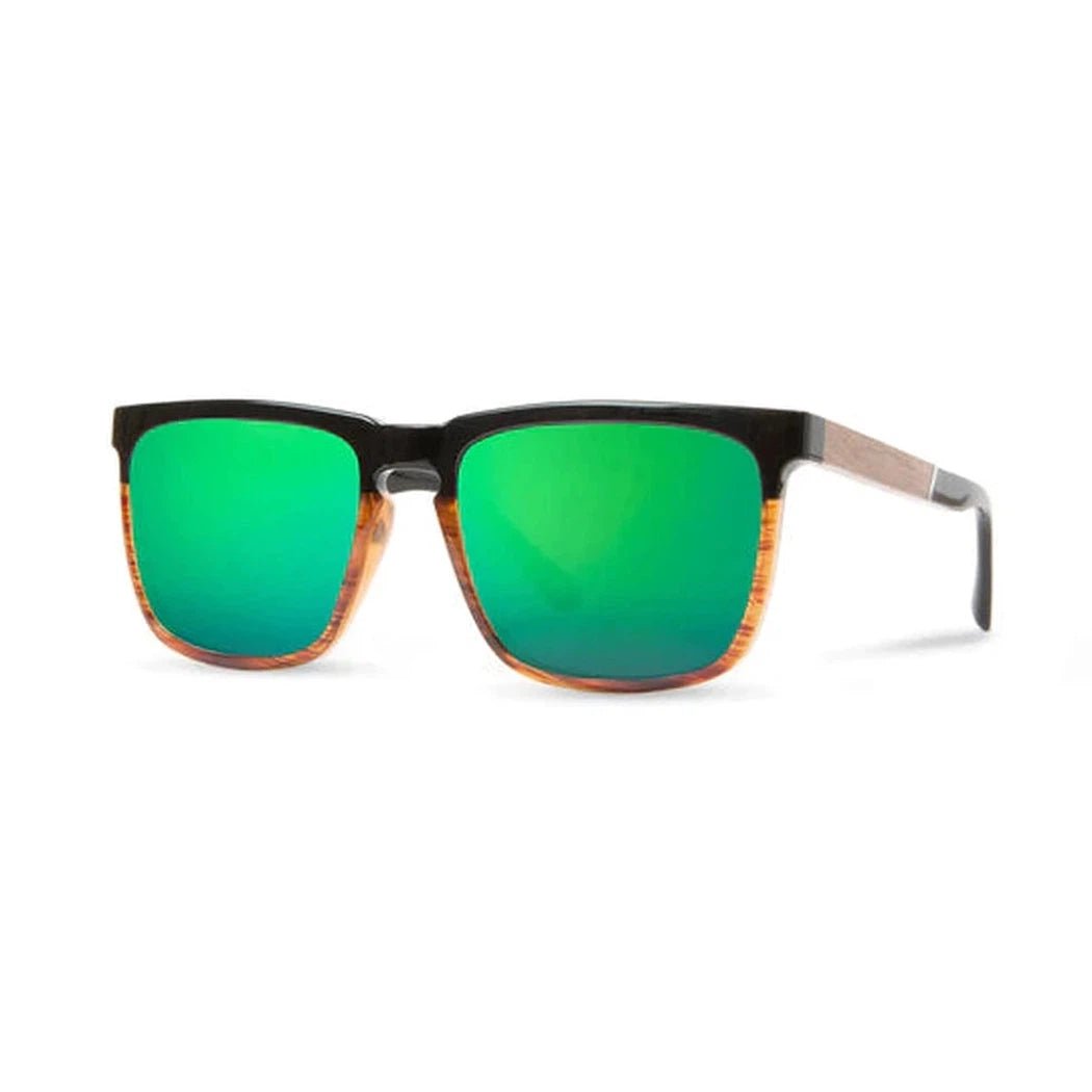 Camp Eyewear Ridge-Accessories - Eyewear - Sunglasses-Black/Tortoise // Walnut-HD Plus Polarized Green Flash-Appalachian Outfitters