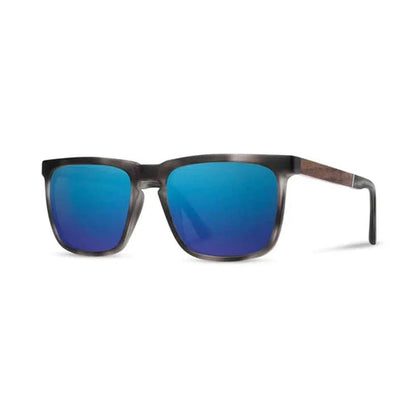 Camp Eyewear Ridge-Accessories - Eyewear - Sunglasses-Matte Pearl Grey // Walnut-HD Plus Polarized Blue Flash-Appalachian Outfitters