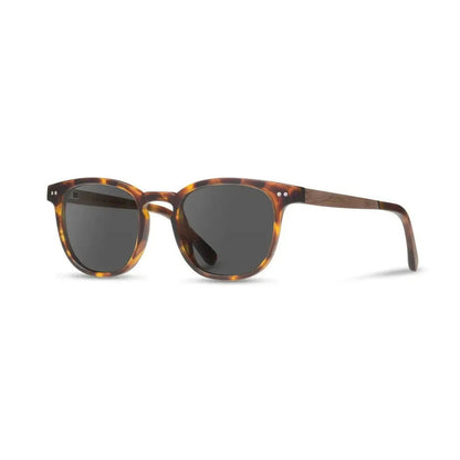 Camp Eyewear Topo-Accessories - Eyewear - Sunglasses-Matte Orange // Walnut-HD Plus Polarized Brown-Appalachian Outfitters