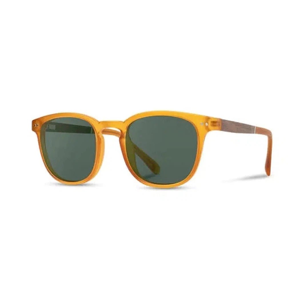 Camp Eyewear Topo-Accessories - Eyewear - Sunglasses-Matte Orange // Walnut-Basic Polarized G15-Appalachian Outfitters