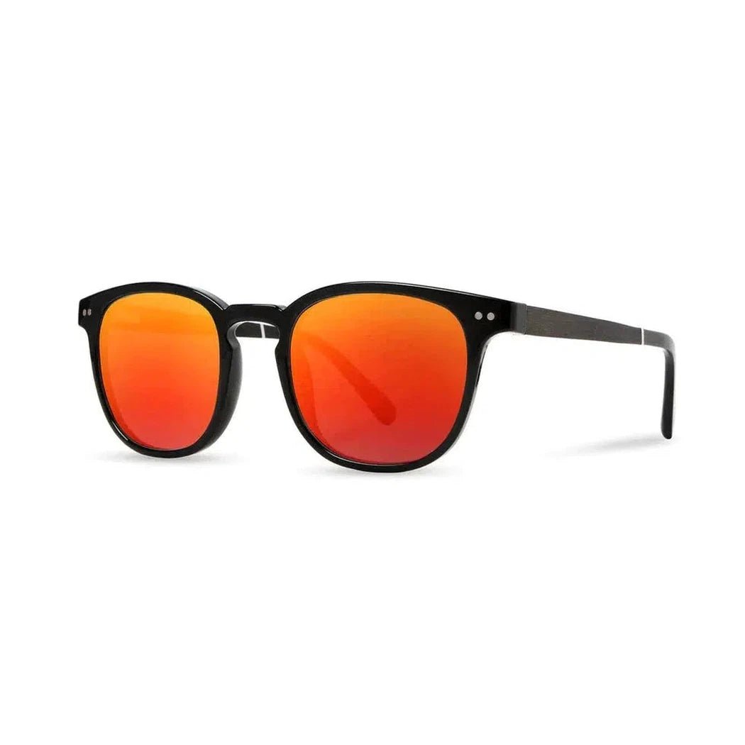 Camp Eyewear Topo-Accessories - Eyewear - Sunglasses-Black // Ebony-HD Plus Polarized Solar Flash-Appalachian Outfitters
