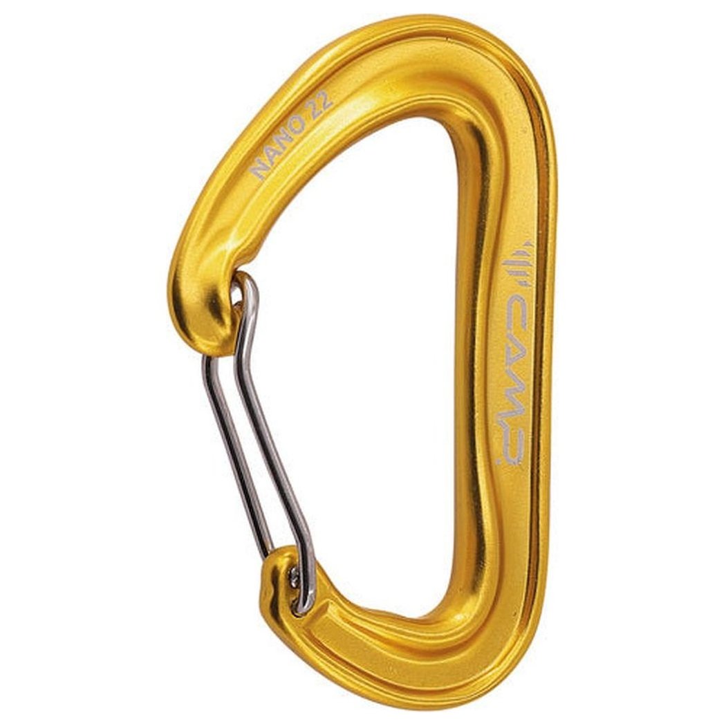CAMP Nano 22-Climbing - Hardware - Carabiners-Yellow-Appalachian Outfitters
