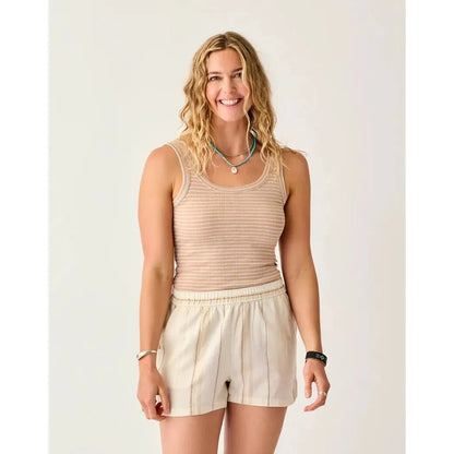 Carve Designs Women's Ever Tank-Women's - Clothing - Tops-Biscuit Stripe-S-Appalachian Outfitters