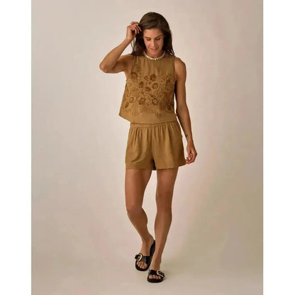 Carve Designs Women's Lou Linen Tank-Women's - Clothing - Tops-Appalachian Outfitters