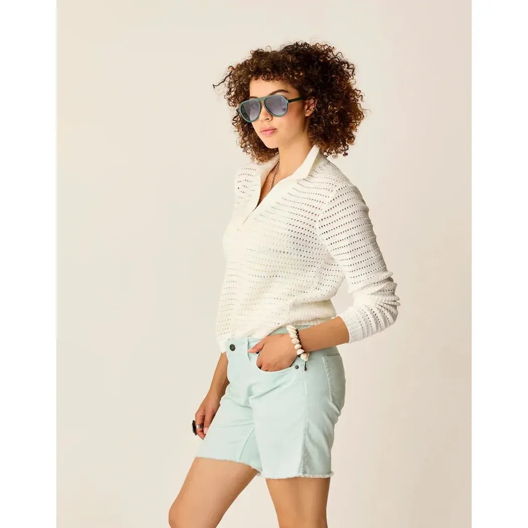 Carve Designs Women's Morgan Polo Sweater-Women's - Clothing - Tops-Appalachian Outfitters
