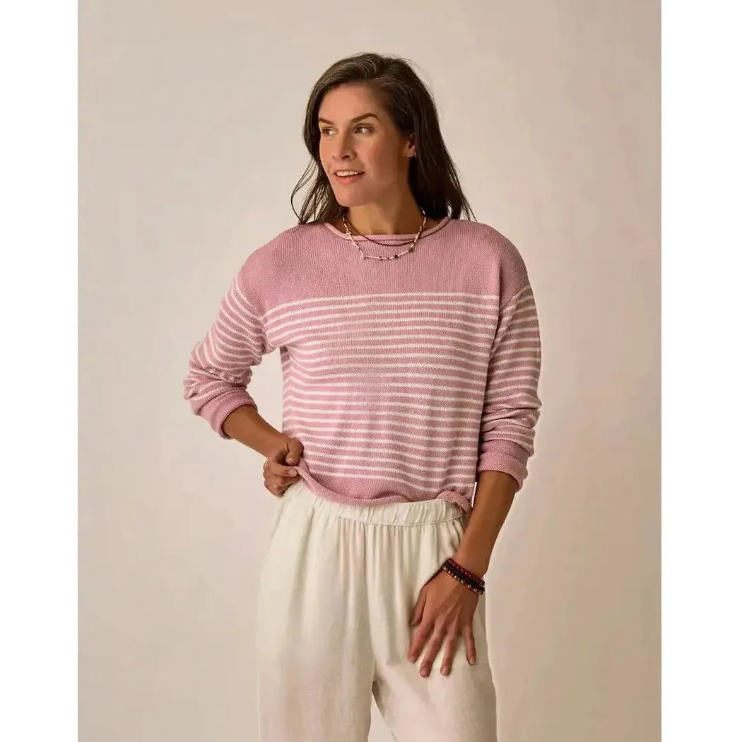 Carve Designs Women's Rue Sweater-Women's - Clothing - Tops-Light Dusk Stripe-S-Appalachian Outfitters