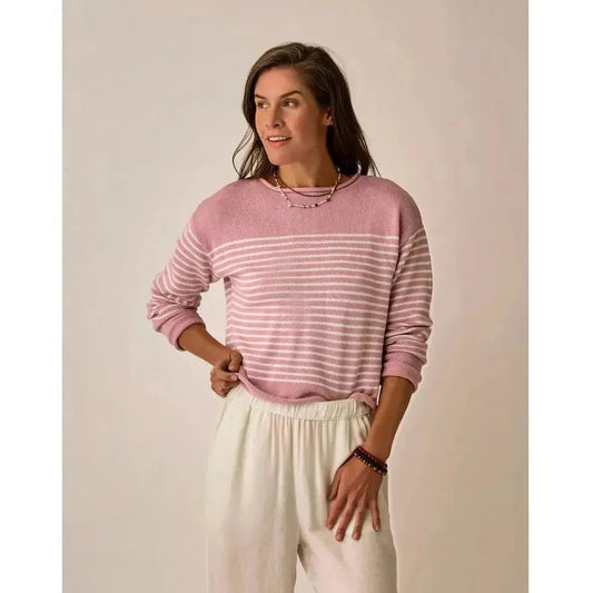 Carve Designs Women's Rue Sweater-Women's - Clothing - Tops-Light Dusk Stripe-S-Appalachian Outfitters