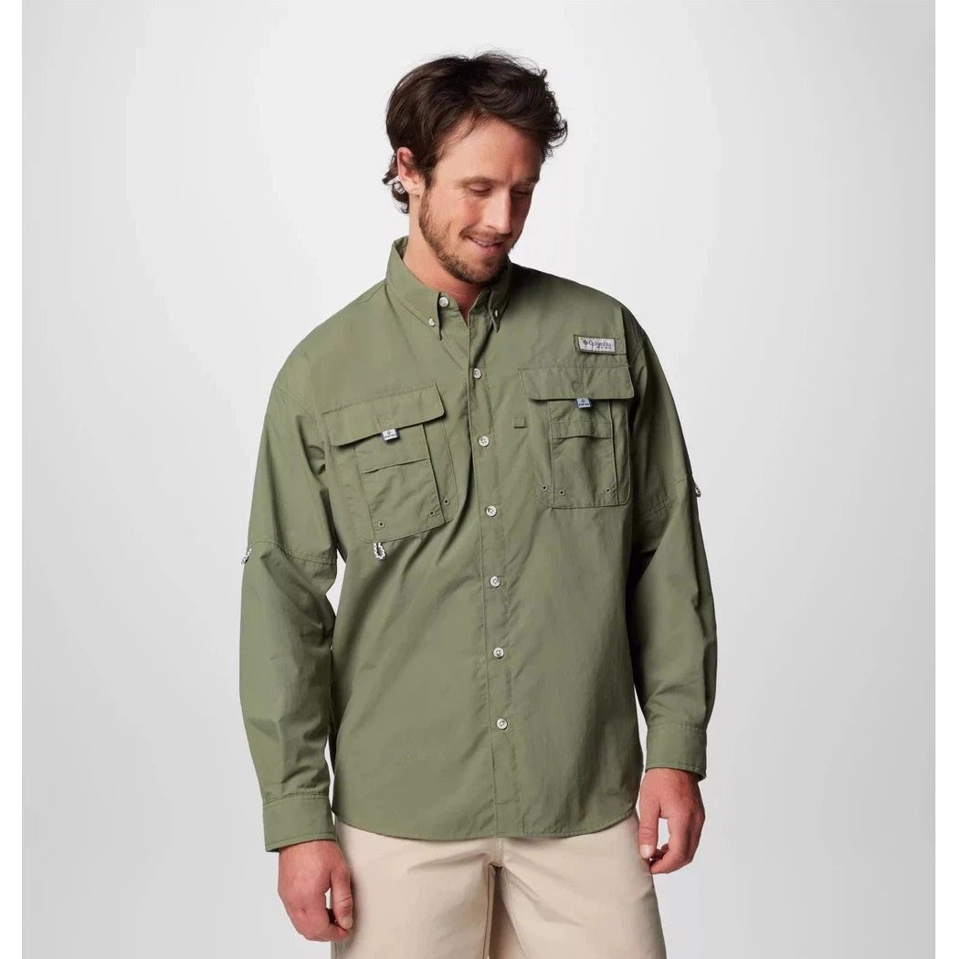 Columbia Sportswear Men's PFG Bahama II Long Sleeve Shirt-Men's - Clothing - Tops-Cypress-M-Appalachian Outfitters