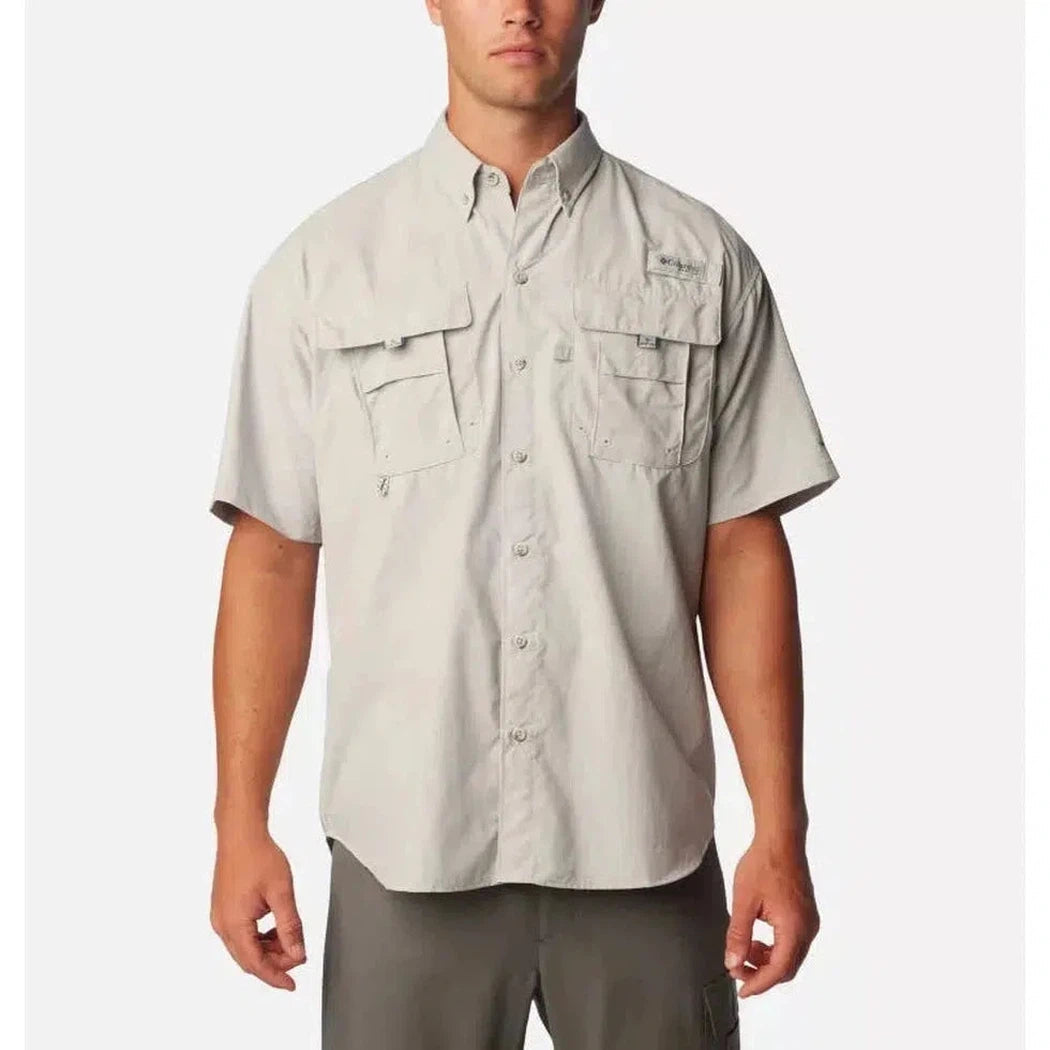 Columbia Sportswear Men's PFG Bahama II Short Sleeve Shirt-Men's - Clothing - Tops-Cool Grey-M-Appalachian Outfitters