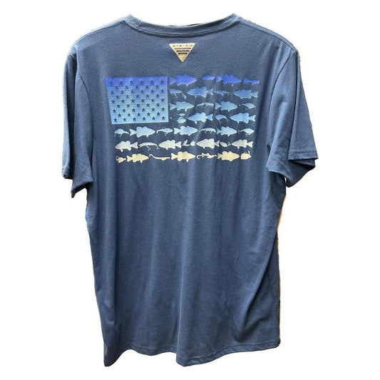 Columbia Sportswear Men's PFG Fish Flag II Short Sleeve-Men's - Clothing - Tops-Appalachian Outfitters