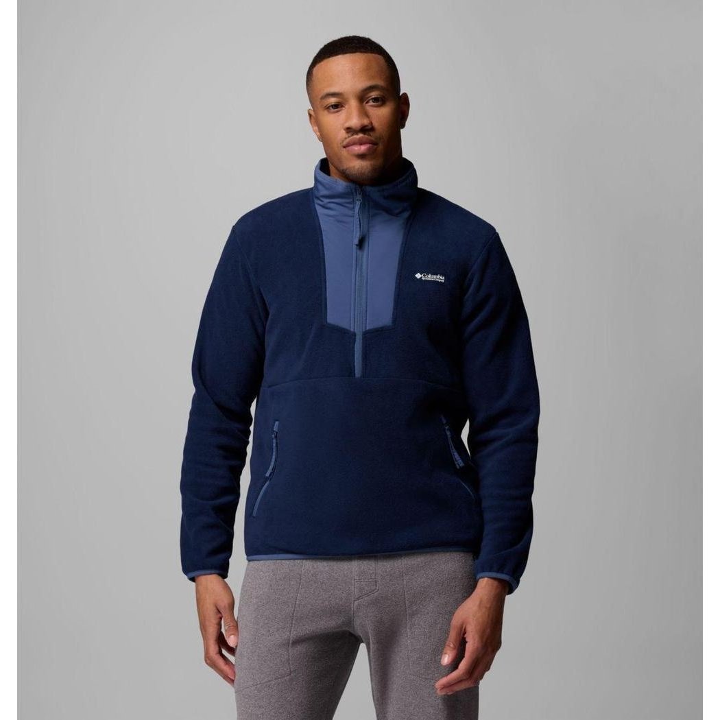 Columbia Sportswear Men's Sequoia Grove Half Zip Fleece-Men's - Clothing - Tops-Collegiate Navy/Dark Mountain-M-Appalachian Outfitters
