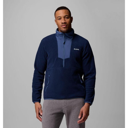 Columbia Sportswear Men's Sequoia Grove Half Zip Fleece-Men's - Clothing - Tops-Collegiate Navy/Dark Mountain-M-Appalachian Outfitters