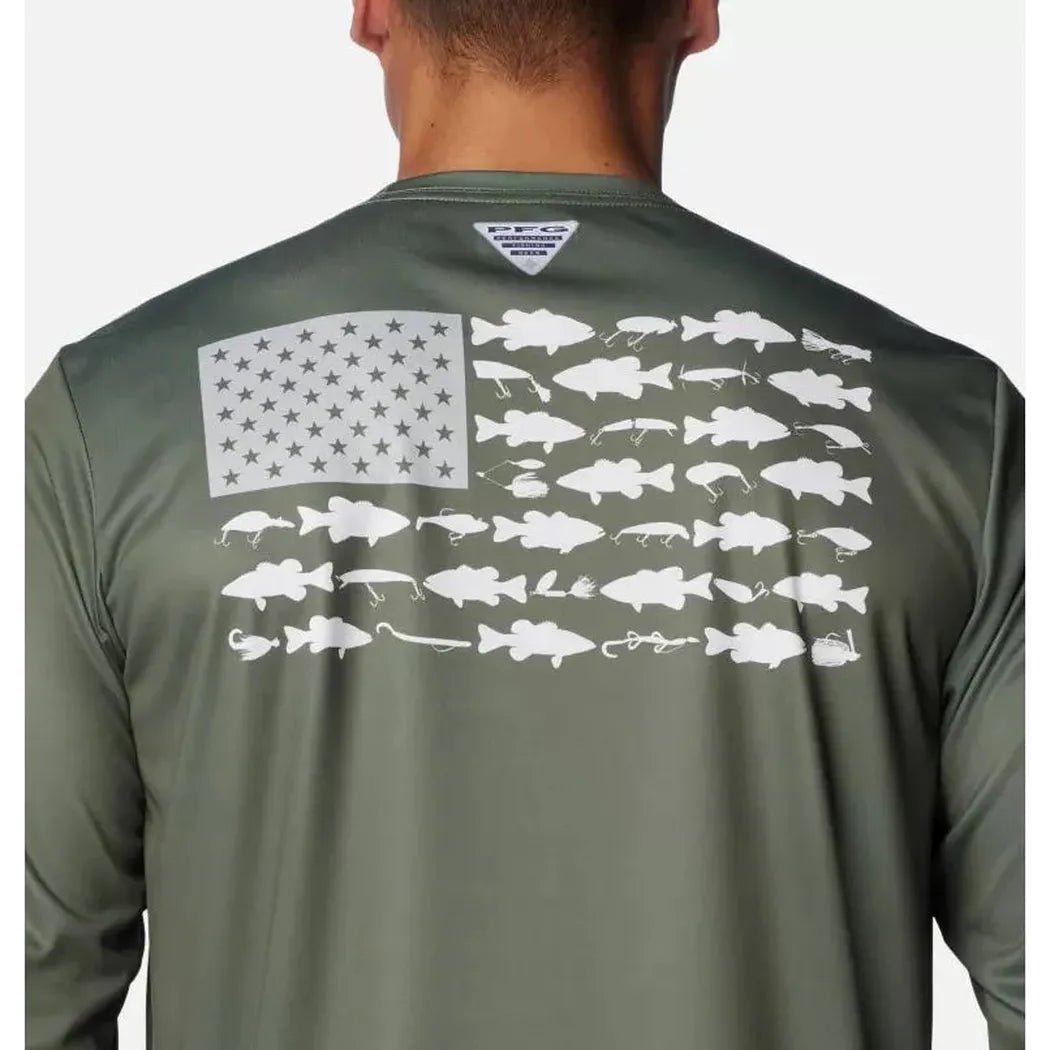Columbia Sportswear Men's Terminal Tackle PFG Fish Flag Long Sleeve-Men's - Clothing - Tops-Appalachian Outfitters