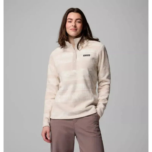 Columbia Sportswear Women's Benton Springs Printed 1/2 Snap Fleece Pullover-Women's - Clothing - Tops-Dark Stone Deschutes Days-S-Appalachian Outfitters
