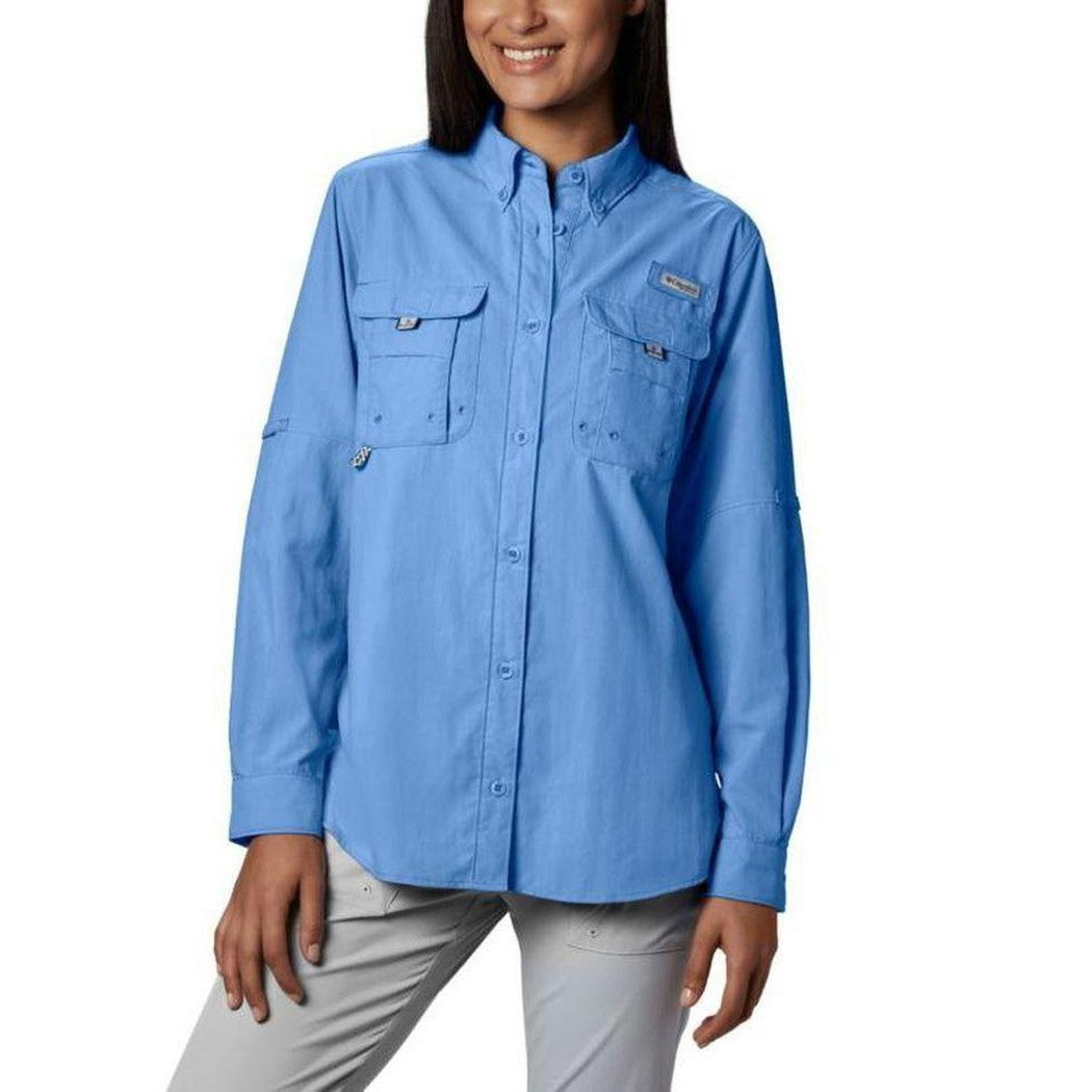 Columbia Sportswear Women's PFG Bahama Long Sleeve Shirt-Women's - Clothing - Tops-White Cap-S-Appalachian Outfitters
