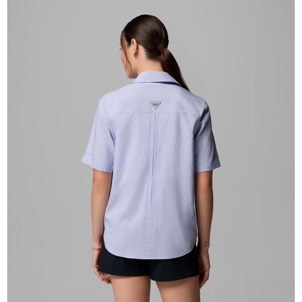 Columbia Sportswear Women's PFG Castback Woven Short Sleeve-Women's - Clothing - Tops-Appalachian Outfitters