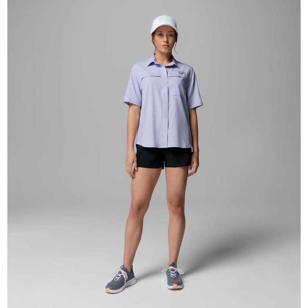 Columbia Sportswear Women's PFG Castback Woven Short Sleeve-Women's - Clothing - Tops-Appalachian Outfitters
