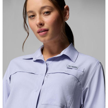 Columbia Sportswear Women's PFG Castback Woven Short Sleeve-Women's - Clothing - Tops-Appalachian Outfitters