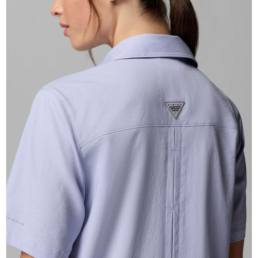 Columbia Sportswear Women's PFG Castback Woven Short Sleeve-Women's - Clothing - Tops-Appalachian Outfitters