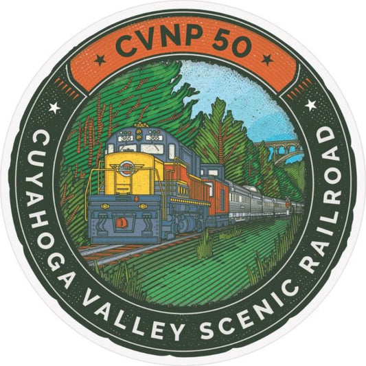 Conservancy for CVNP Cuyahoga Valley Scenic Railroad 50th Anniversary Collectible Stickers-Accessories - Novelty - Stickers-Appalachian Outfitters
