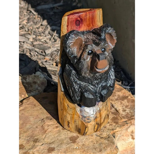 Creation Carvings Cute Bear Carving for Office or Home-Accessories - Novelty - Decor-Appalachian Outfitters