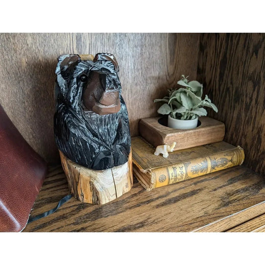Creation Carvings Cute Bear Carving for Office or Home-Accessories - Novelty - Decor-Appalachian Outfitters
