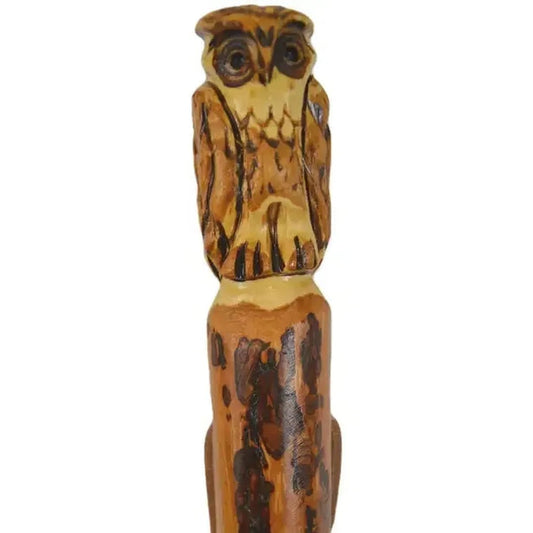 Creation Carvings Walking Stick with Owl Carving-Camping - Trekking Poles - Walking Sticks-Appalachian Outfitters