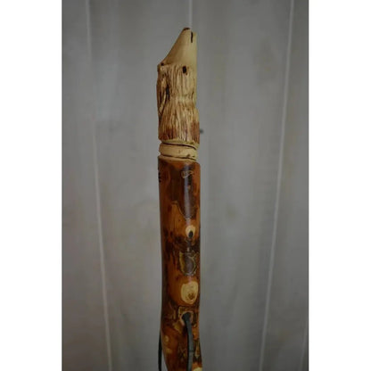 Creation Carvings Walking Stick with Wolf Head Craving-Camping - Trekking Poles - Walking Sticks-Appalachian Outfitters