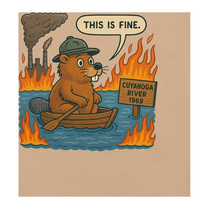 Cuyahoga Valley Clothing Company Cuyahoga River This Is Fine T-Shirt-Unisex - Clothing - Tops-Appalachian Outfitters