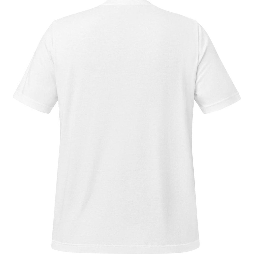 Back view of the Cuyahoga Valley Clothing Company CVNP Blue Heron T - Shirt in White against a plain white background.