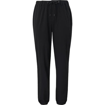 Black Cuyahoga Valley Clothing Company Men's Ripstop Jogger 2.0 joggers with drawstring waist, straight leg, and cuffed ankles, photographed front view against white background.