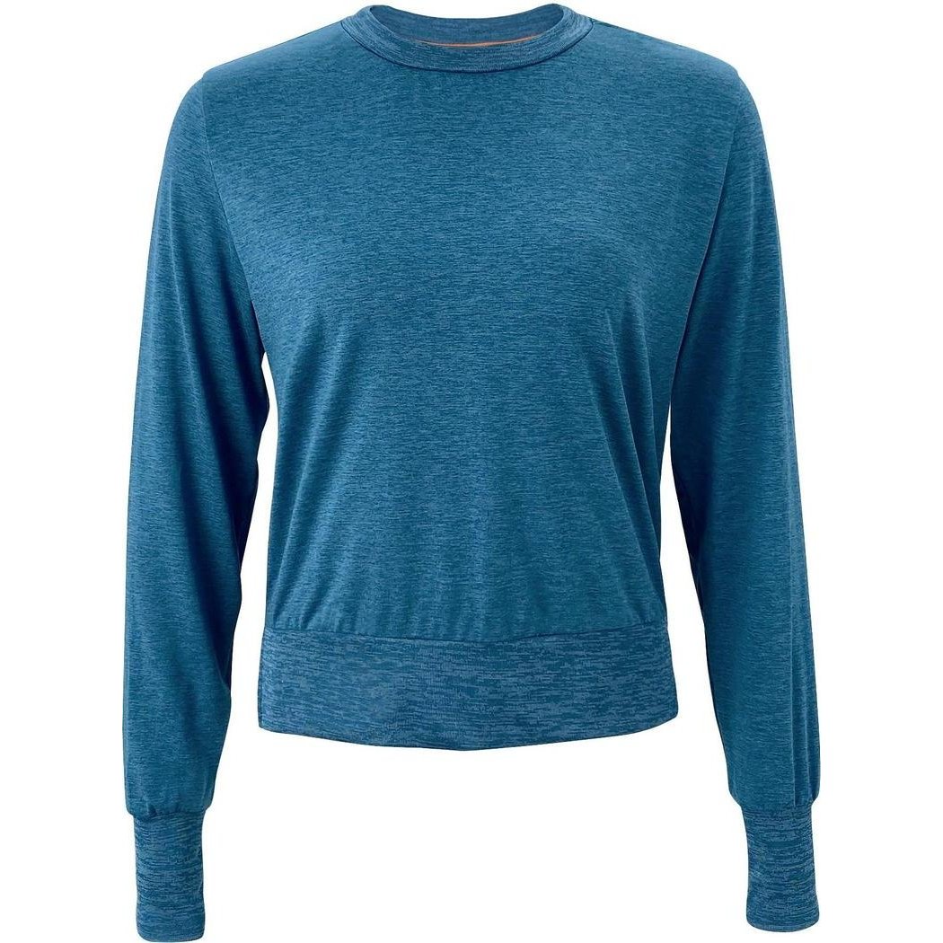 Cuyahoga Valley Clothing Company Women's Performance Tech Crew Neck 1.0-Women's - Clothing - Tops-Heather Blue-M-Appalachian Outfitters
