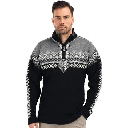 Dale Of Norway Men's 140th Anniversary Sweater-Men's - Clothing - Tops-Black Smoke Offwhite-M-Appalachian Outfitters