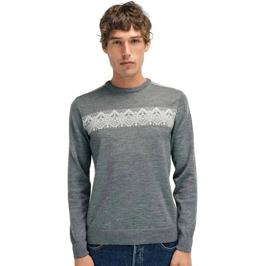 Dale Of Norway Men's Stenberg Sweater-Men's - Clothing - Tops-Smoke Offwhite Charcoal-M-Appalachian Outfitters