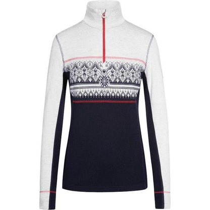 Dale Of Norway Women's Moritz Basic Sweater-Women's - Clothing - Tops-Navy White Raspberry-S-Appalachian Outfitters