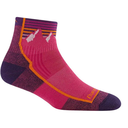 Darn Tough Kids Quest Quarter Lightweight Hiking Socks-Accessories - Socks - Kids-Mountain Berry-S-Appalachian Outfitters