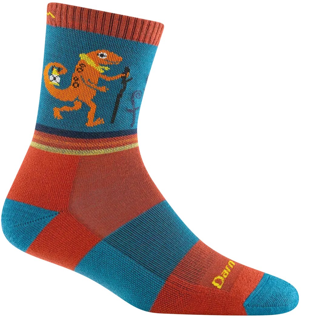 Darn Tough Kid's Sal Micro Crew Lightweight With Cushion-Accessories - Socks - Unisex-Lava-S-Appalachian Outfitters
